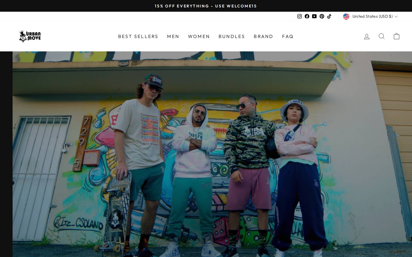 Urban Move homepage screenshot