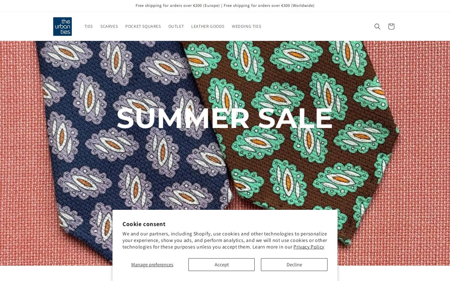 theurbanties.com homepage screenshot