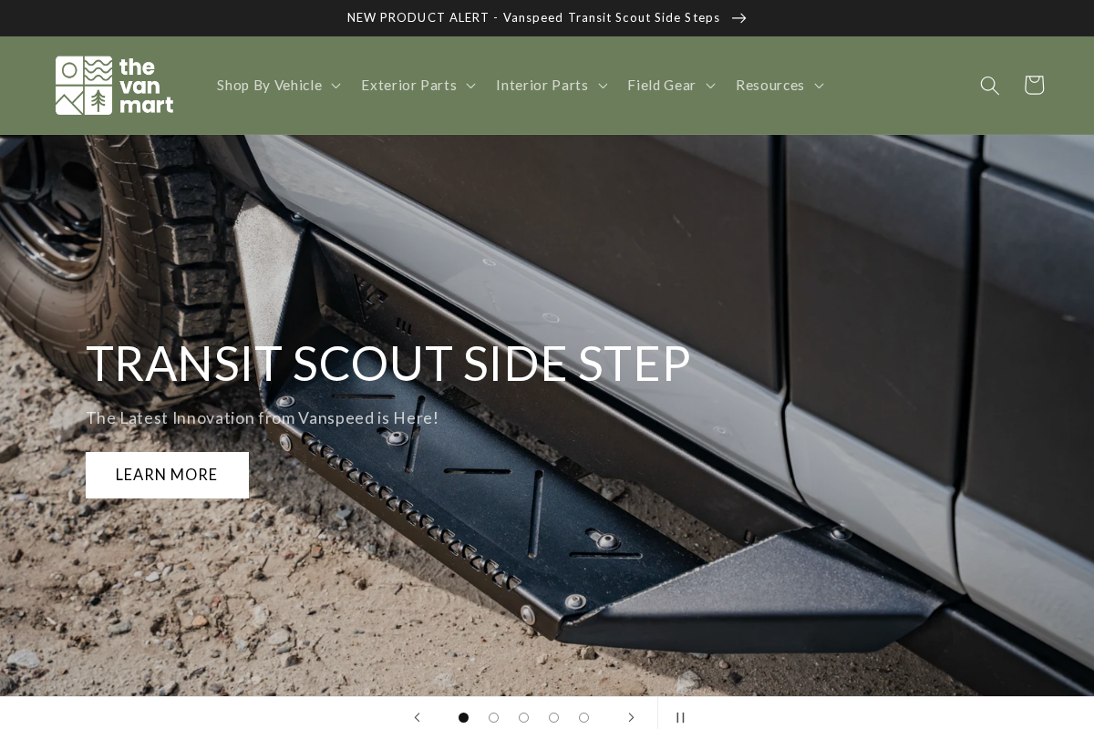 thevanmart.com homepage screenshot