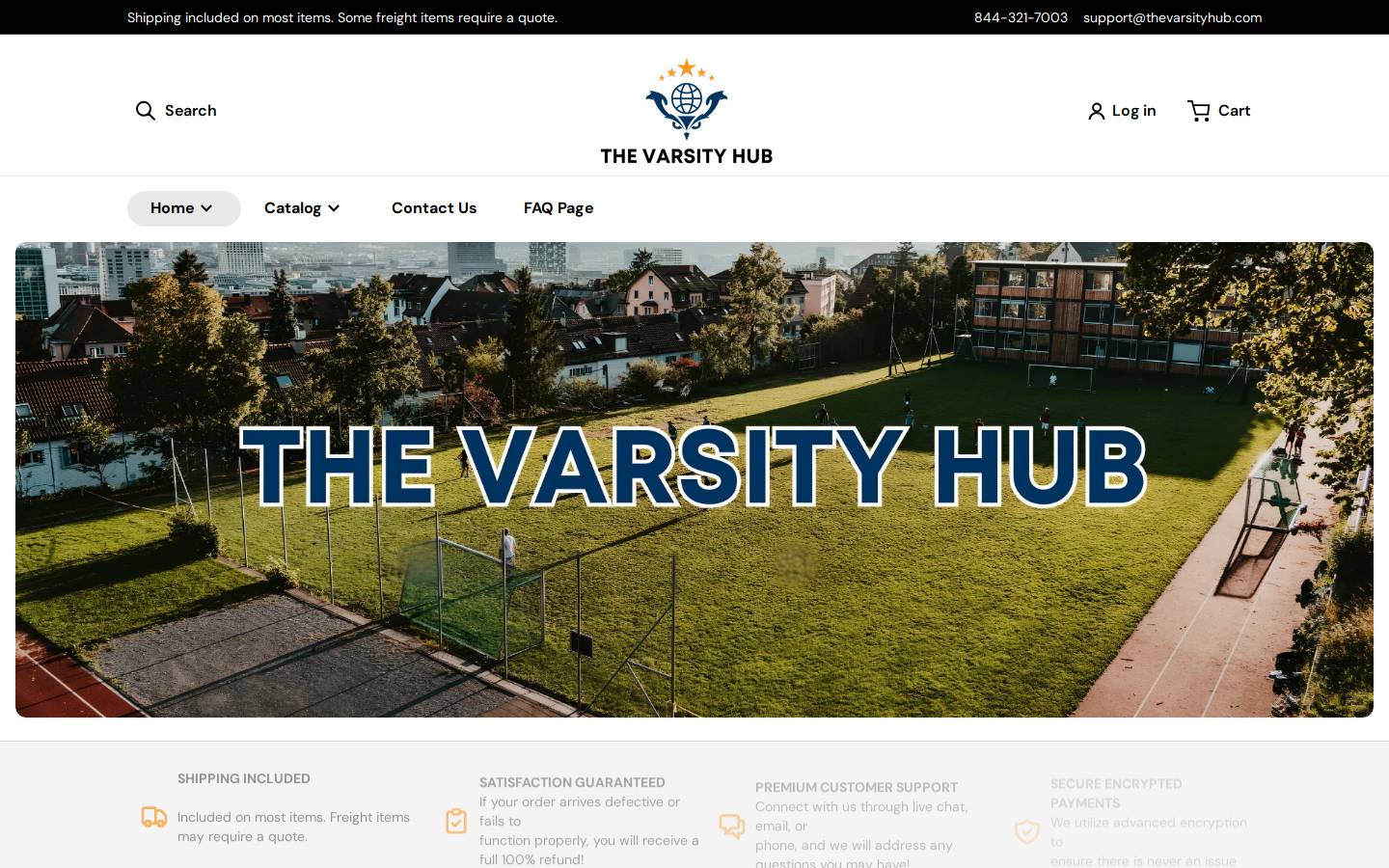 thevarsityhub.com homepage screenshot