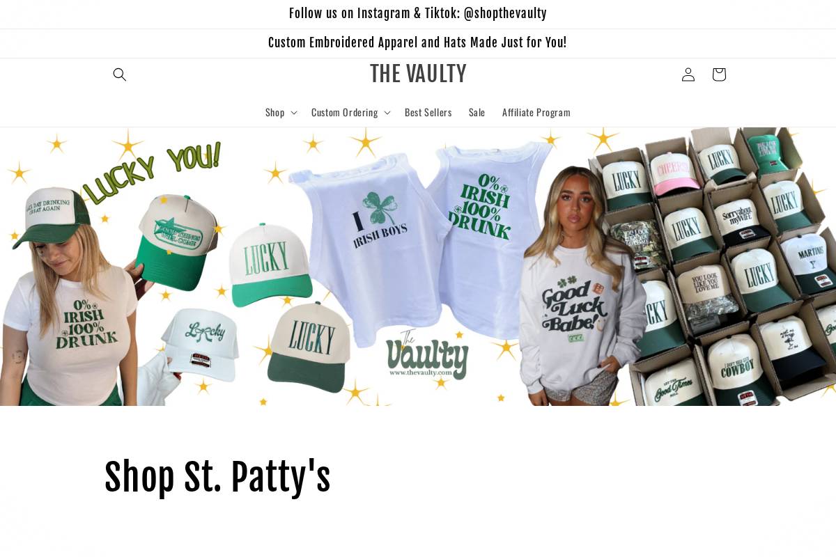 thevaulty.com homepage screenshot