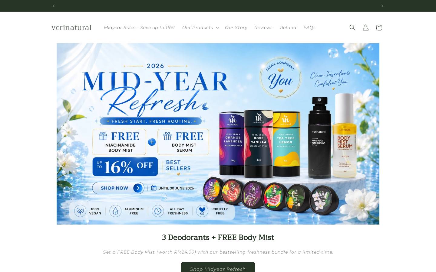theverinatural.com homepage screenshot