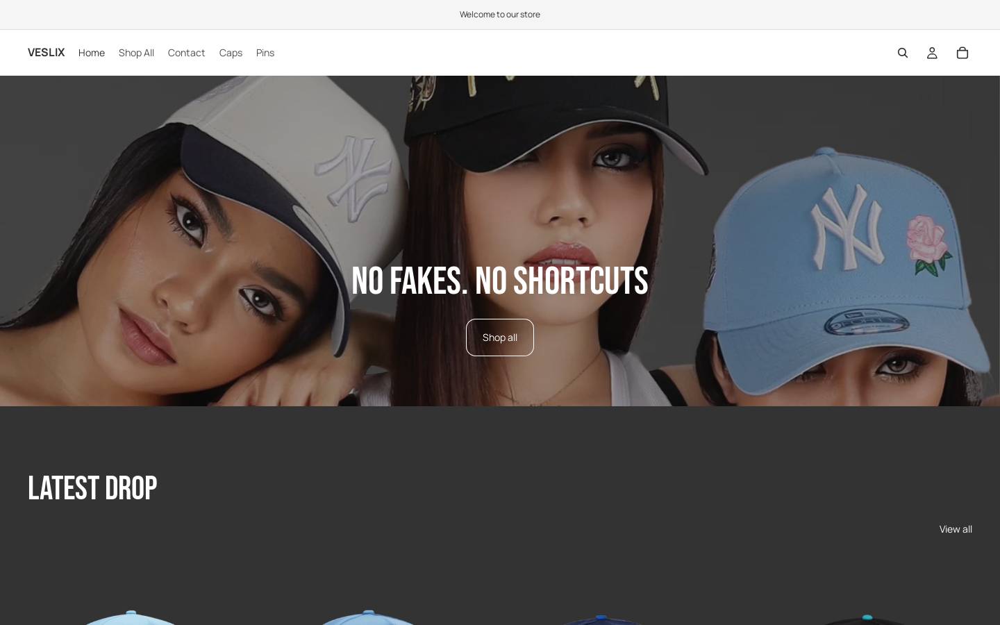 theveslixcap.com homepage screenshot