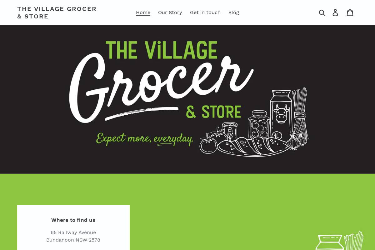 thevillagegrocer.com.au homepage screenshot