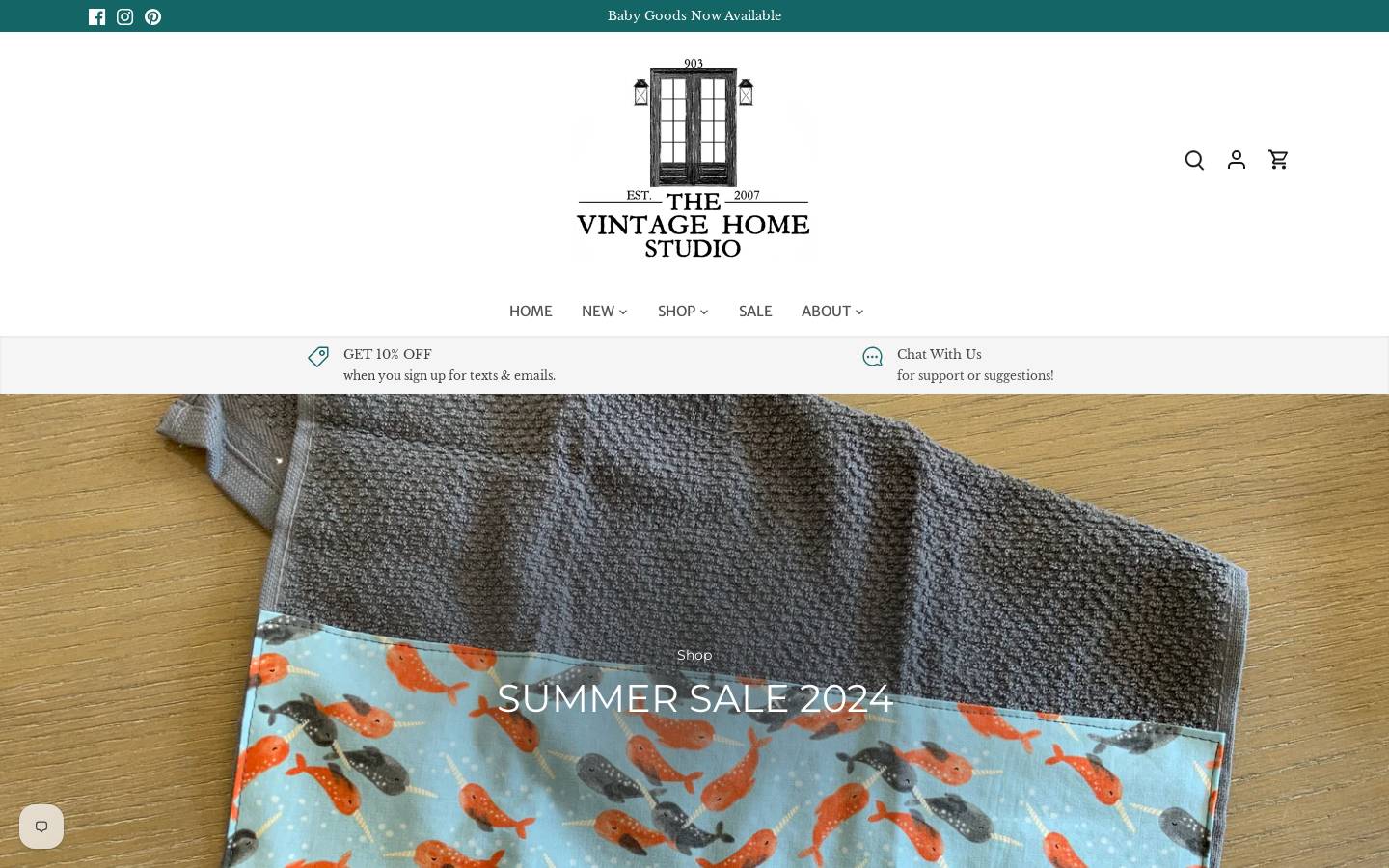 thevintagehomestudio.com homepage screenshot
