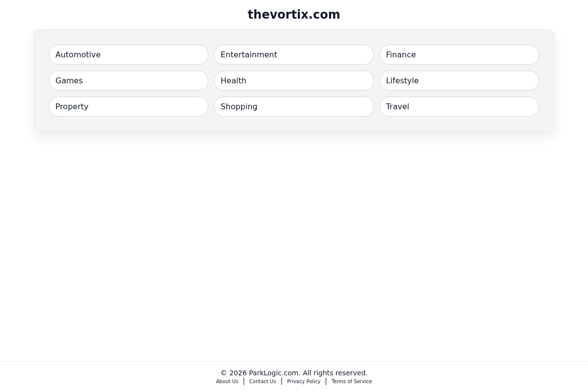 thevortix.com homepage screenshot