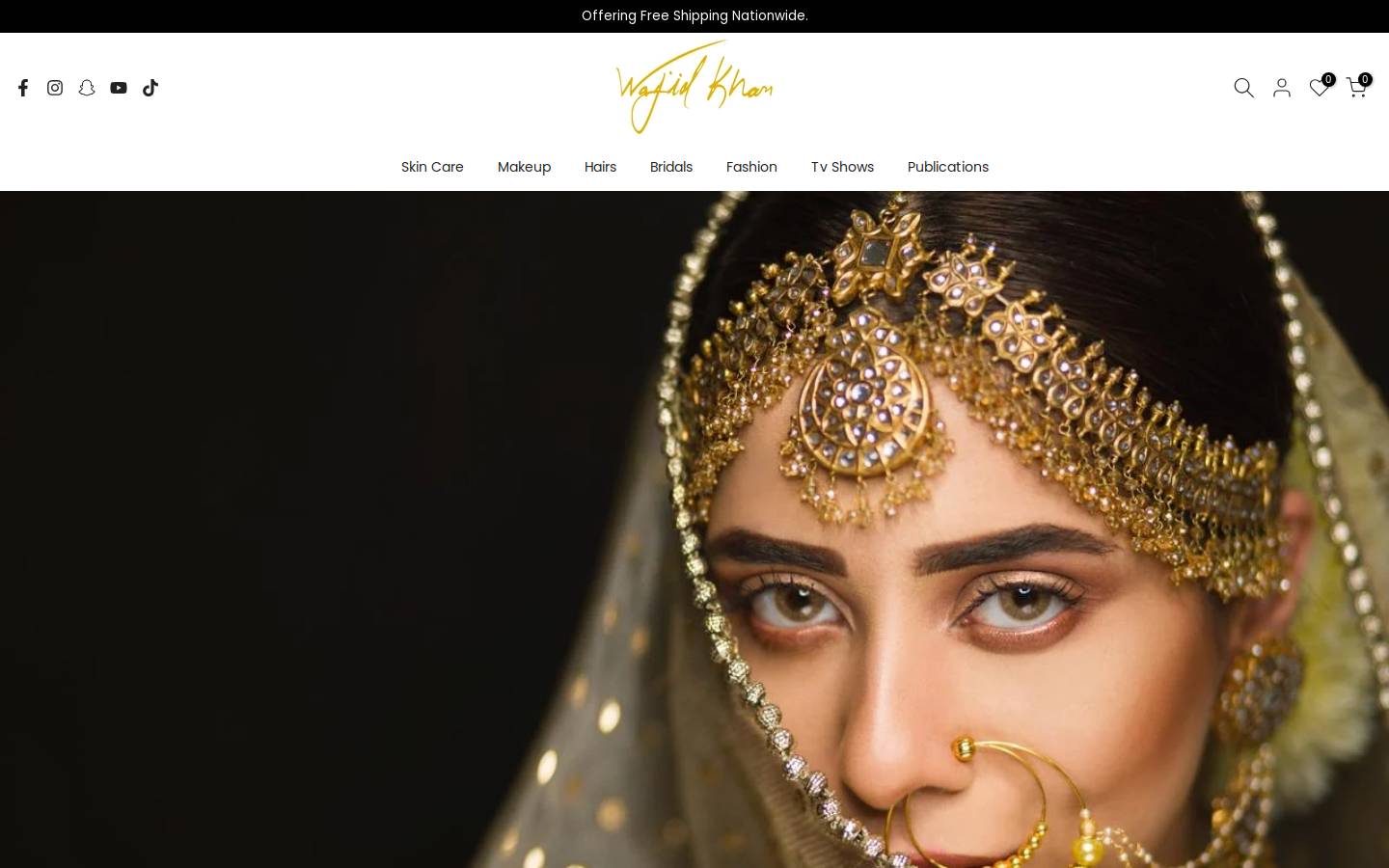 thewajidkhan.com homepage screenshot