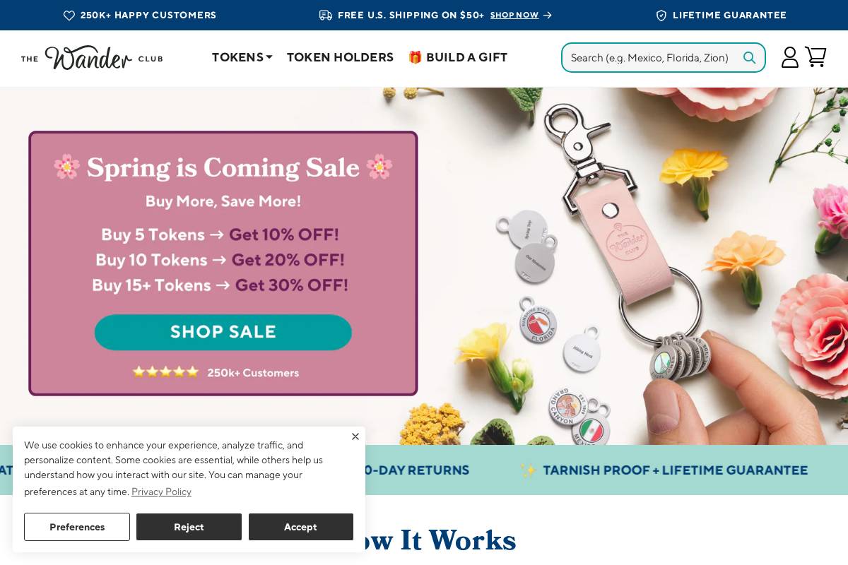 thewanderclub.com homepage screenshot
