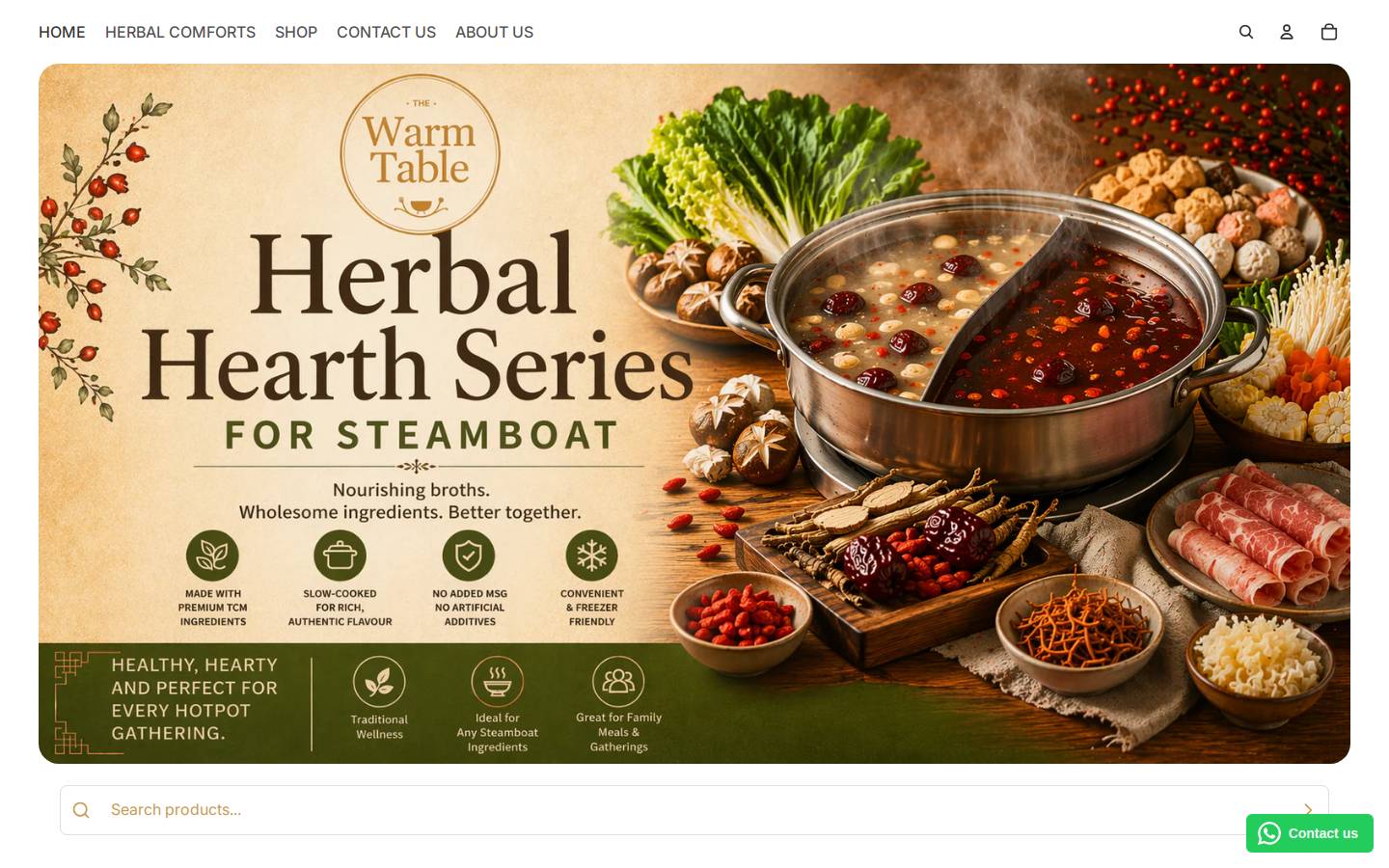 thewarmtable.sg homepage screenshot