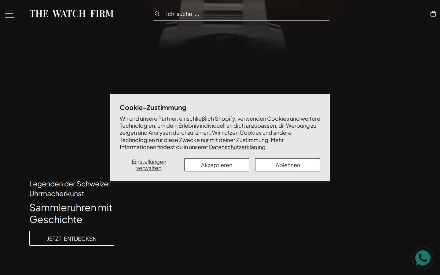 thewatchfirm.at homepage screenshot