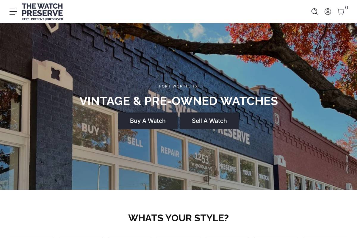 thewatchpreserve.com homepage screenshot