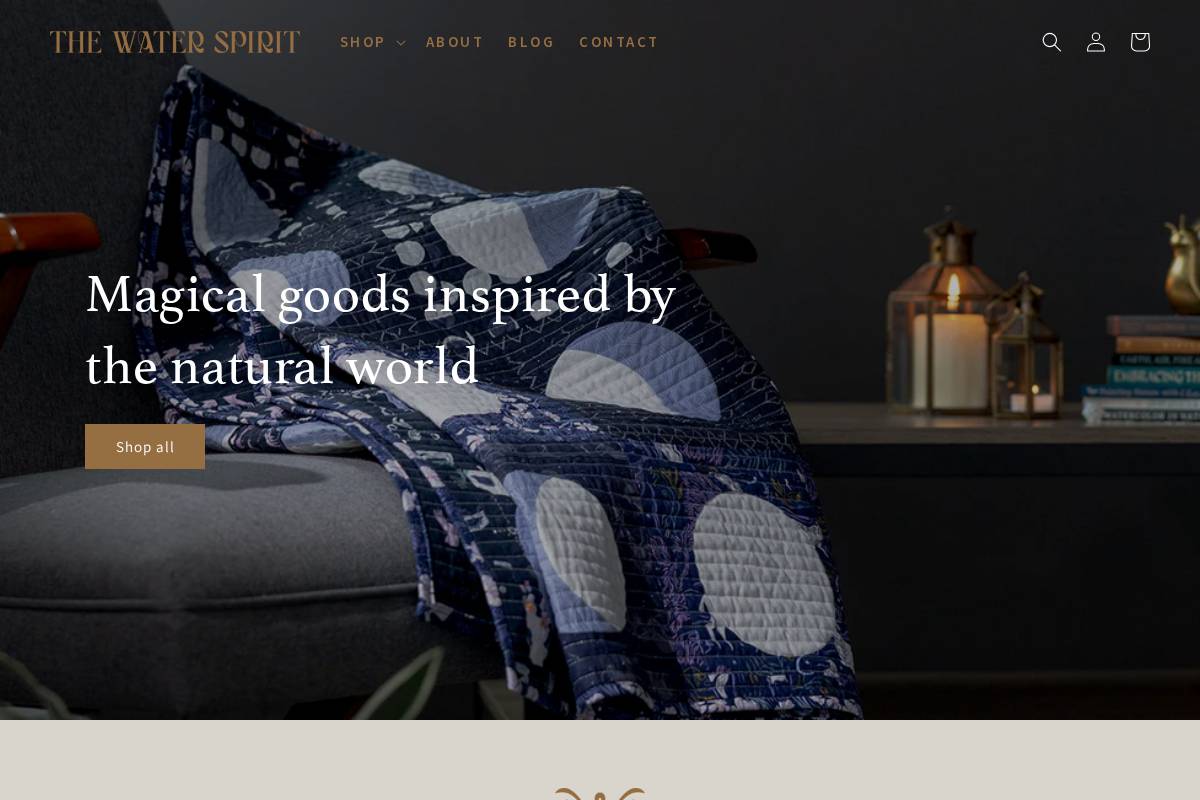 thewaterspirit.com homepage screenshot