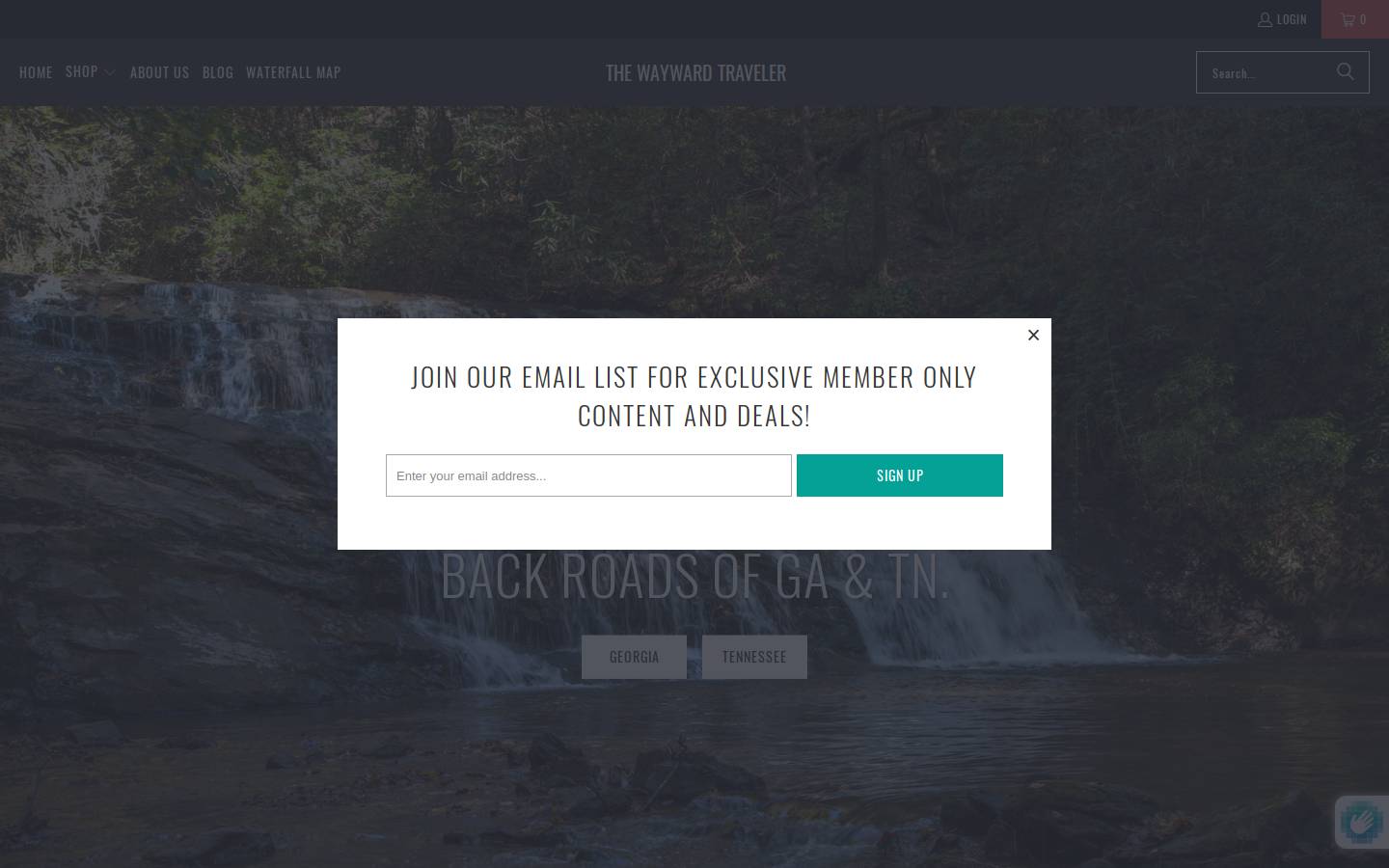 thewaywardtraveler.com homepage screenshot