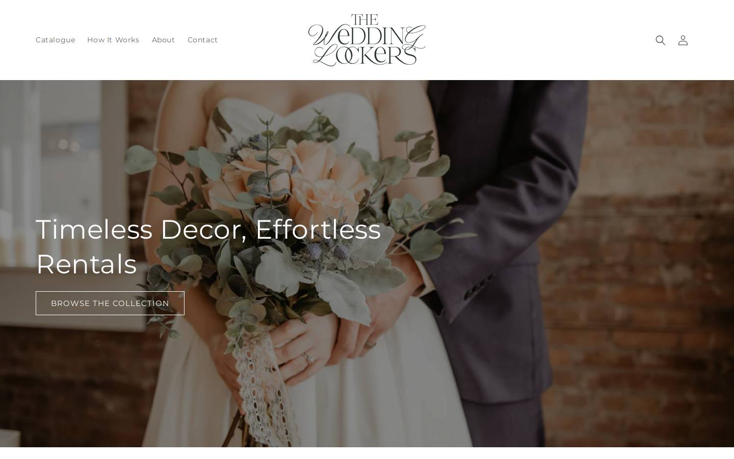 theweddinglockers.ca homepage screenshot