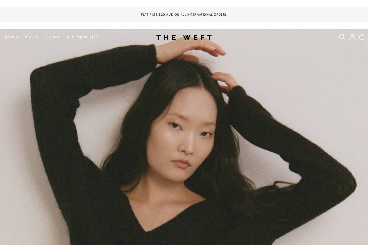 theweft.com homepage screenshot