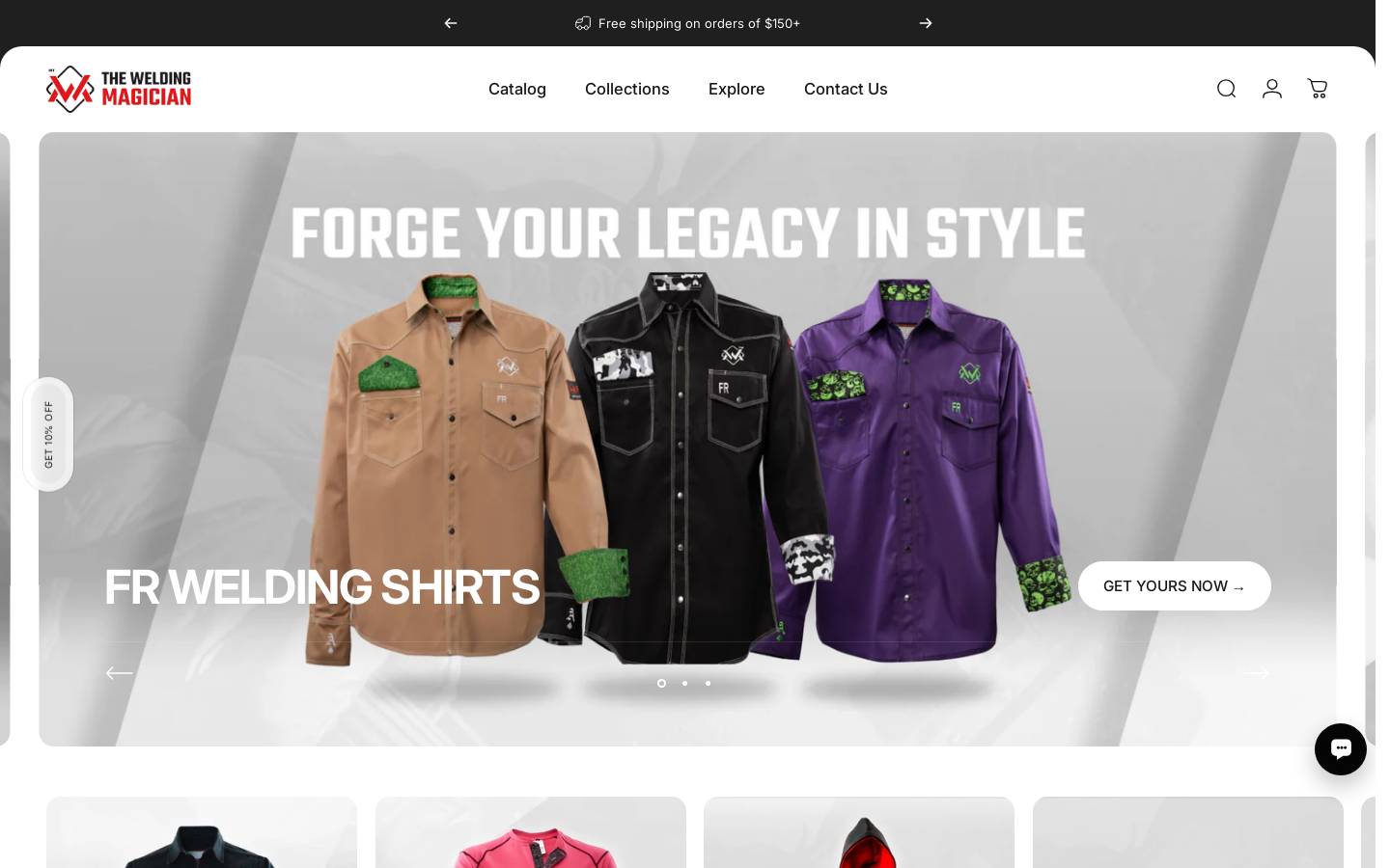 The Welding Magician homepage screenshot