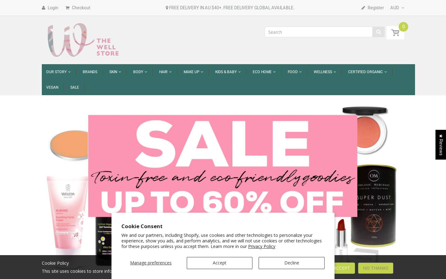 Thewellstore homepage screenshot