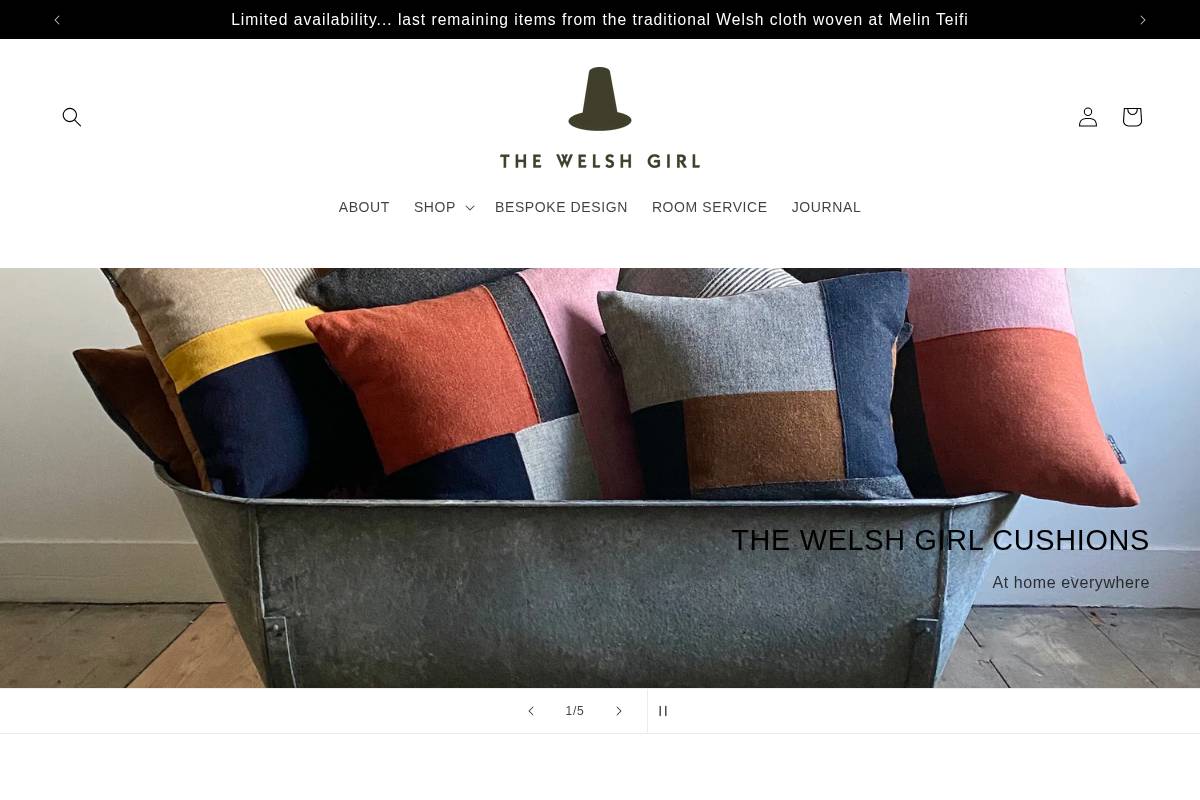 thewelshgirl.com homepage screenshot