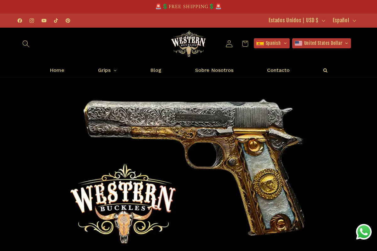Western Buckles homepage screenshot