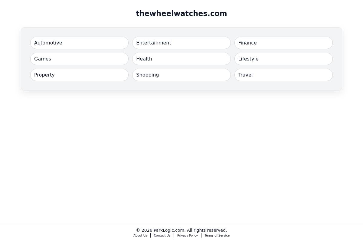 Thewheelwatches homepage screenshot