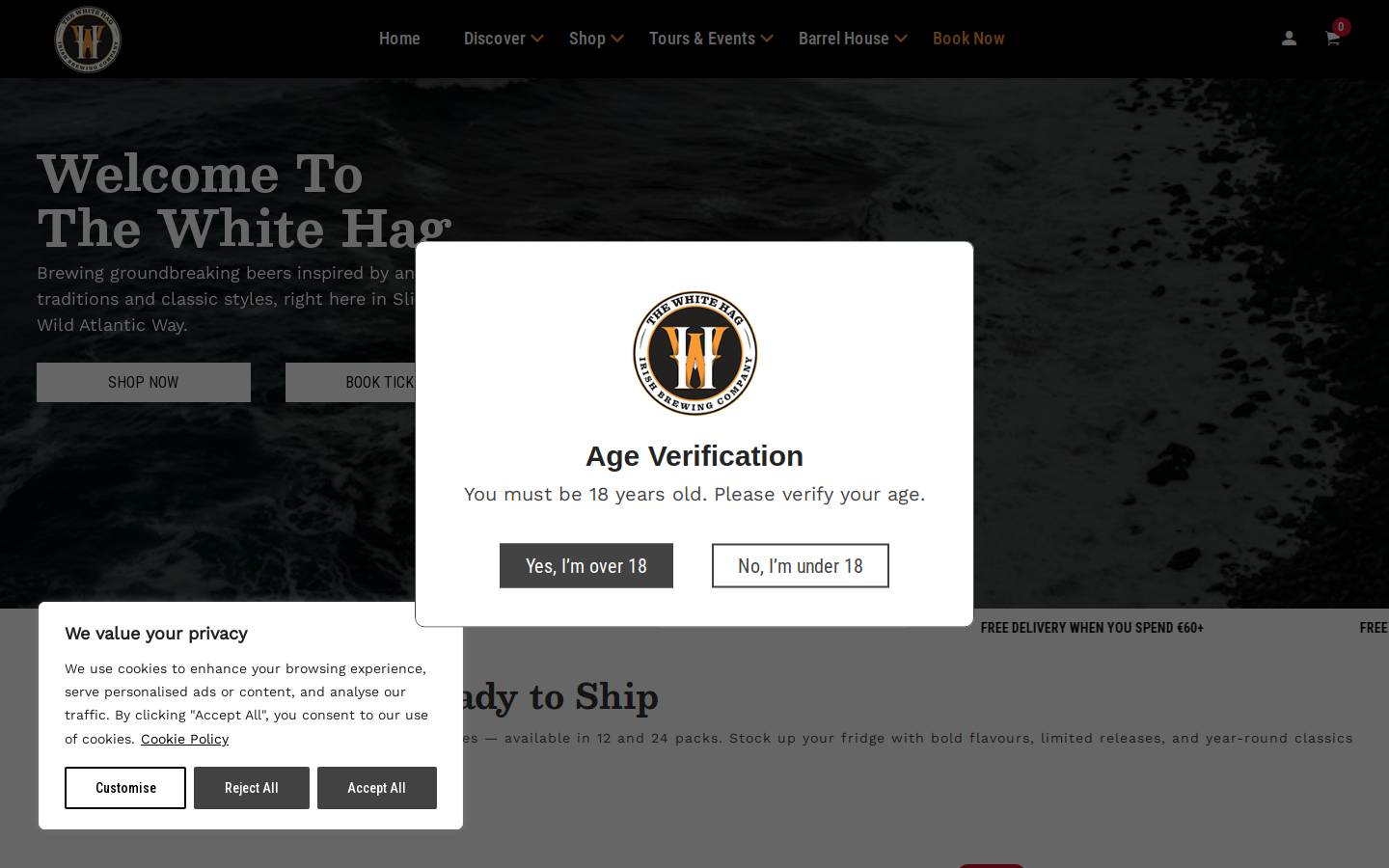 thewhitehag.com homepage screenshot