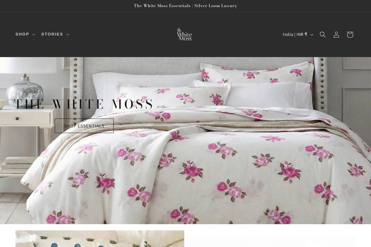 thewhitemoss.com homepage screenshot