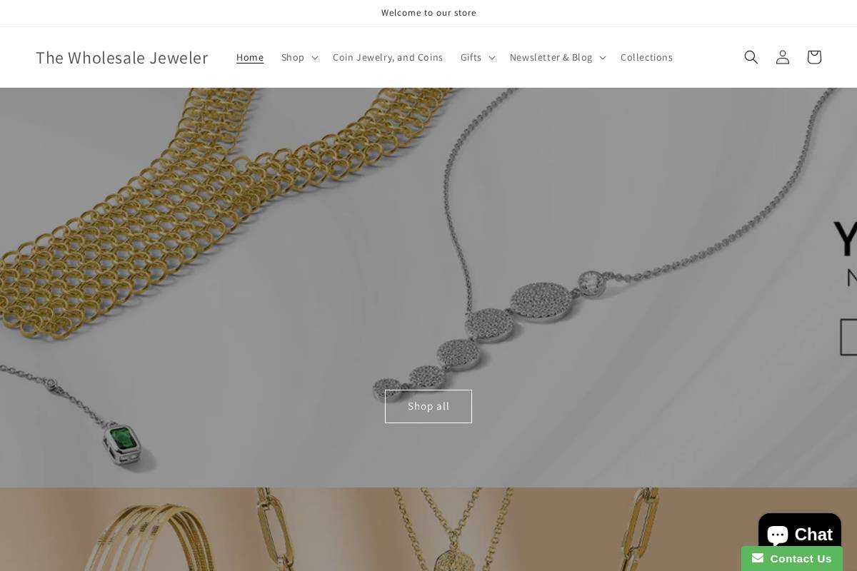 thewholesalejewelers.com homepage screenshot