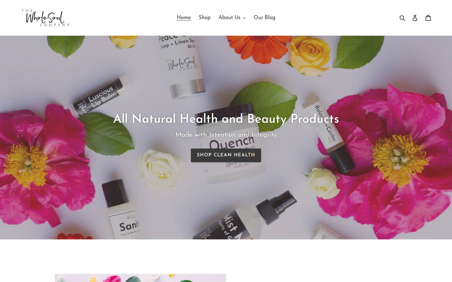 thewholesoulcompany.com homepage screenshot