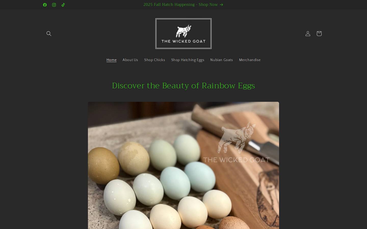 thewickedgoat.com homepage screenshot