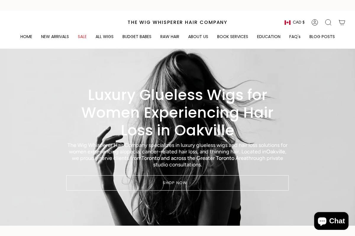 Thewigwhispererhc homepage screenshot
