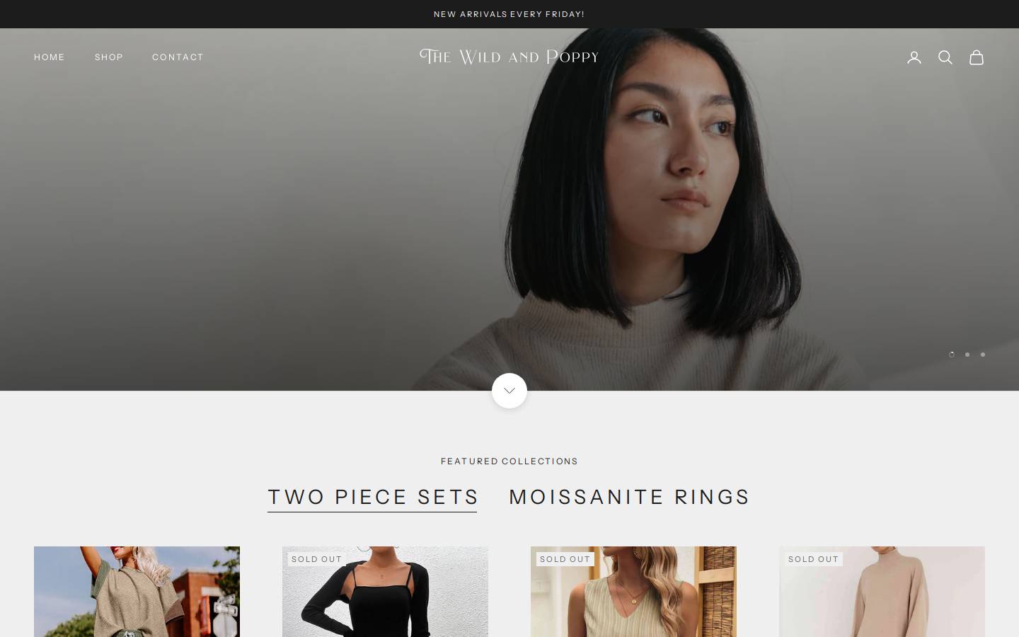 thewildandpoppy.com homepage screenshot