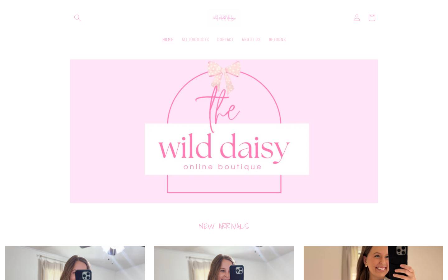 thewilddaisy.co homepage screenshot