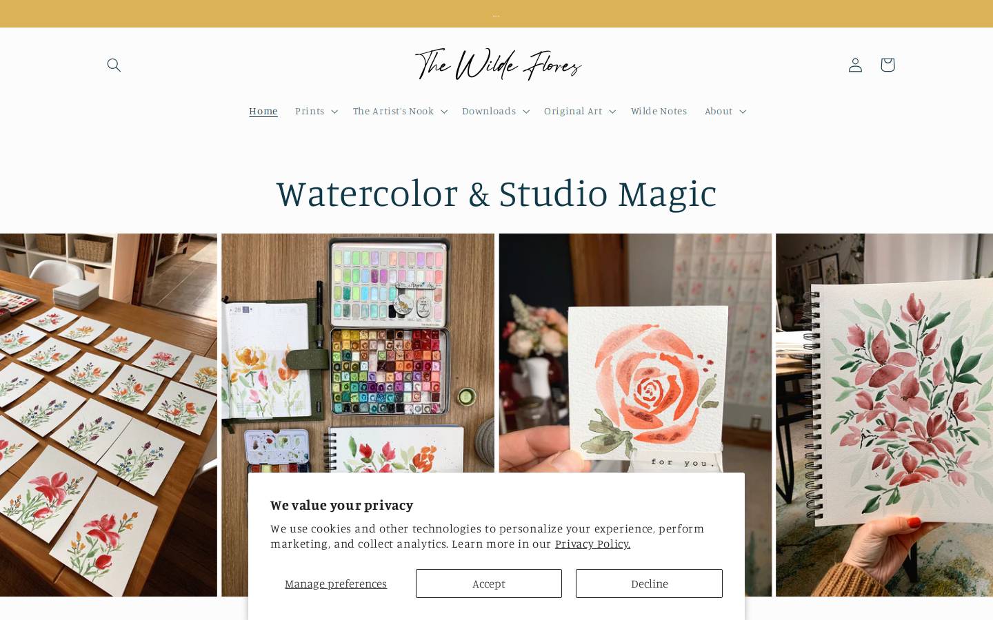 thewildeflores.com homepage screenshot