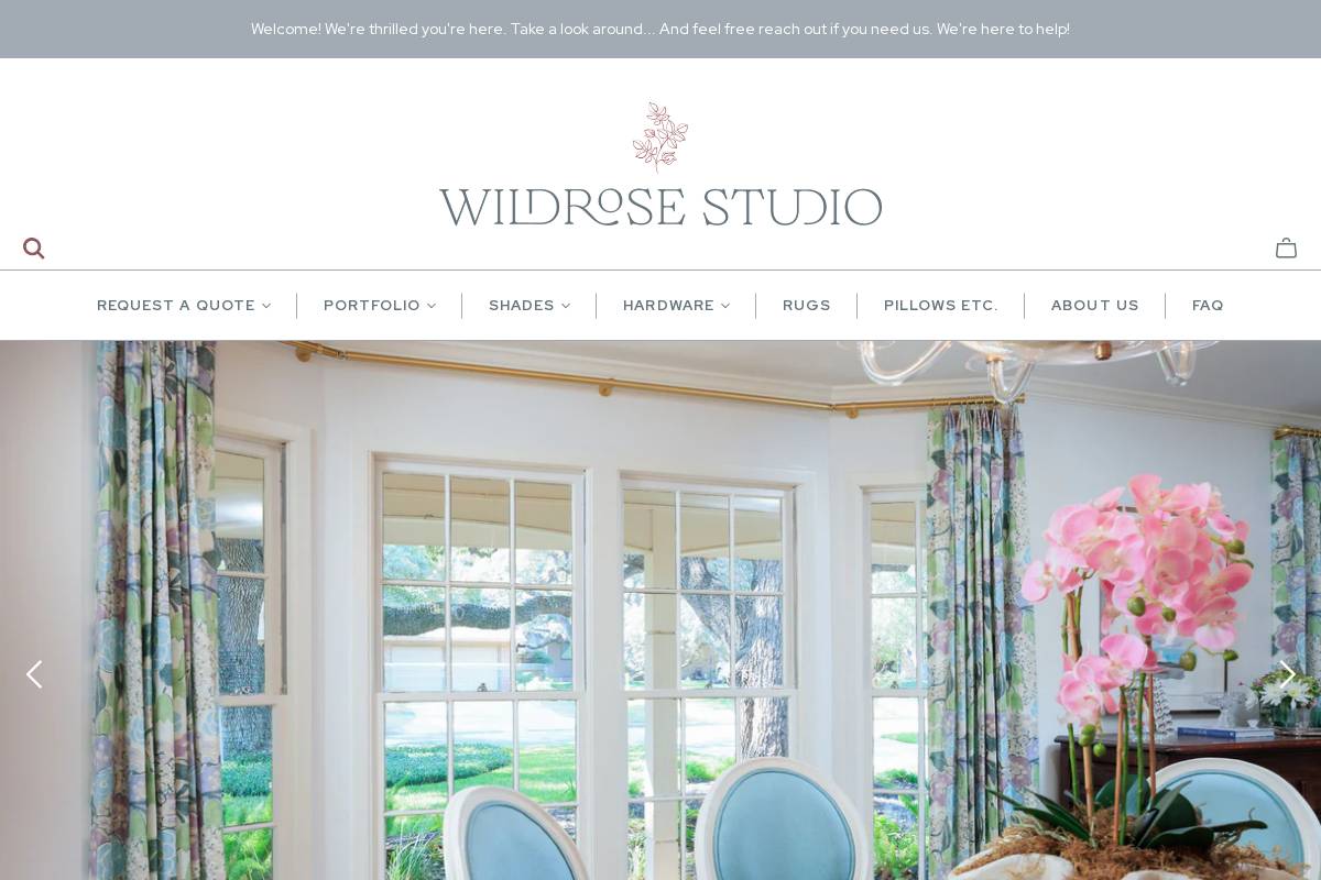 thewildrosestudio.com homepage screenshot