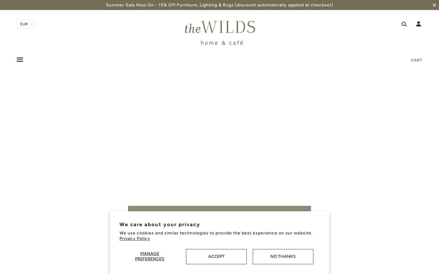 The Wilds homepage screenshot