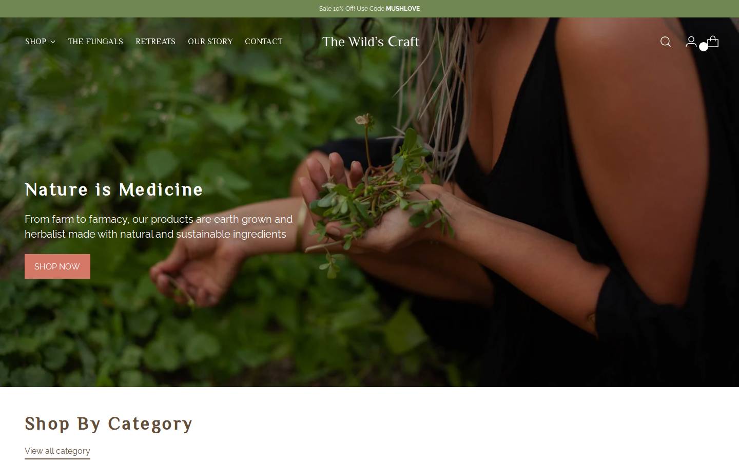 thewildscraft.com homepage screenshot