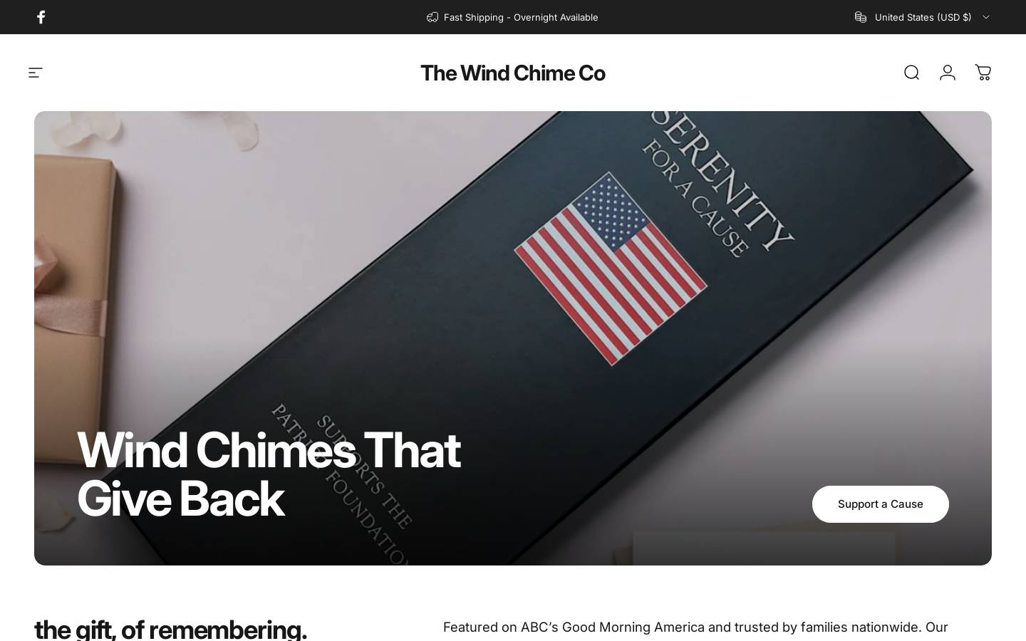 thewindchime.co homepage screenshot