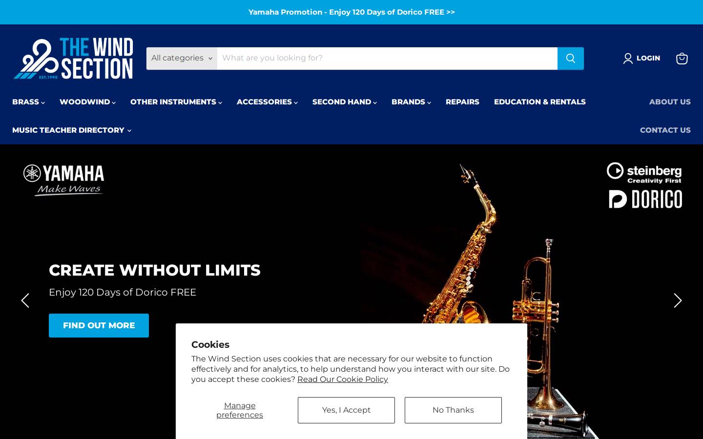 thewindsection.com homepage screenshot
