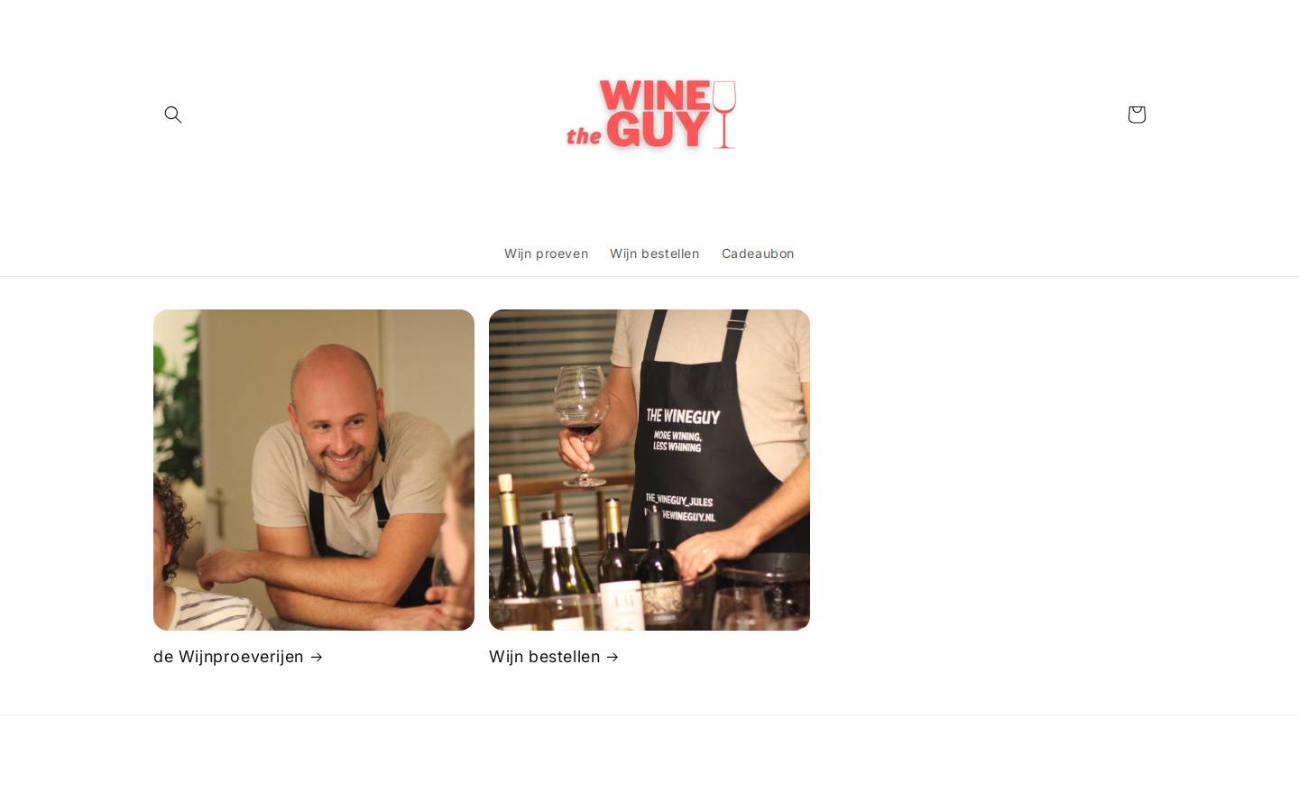thewineguy.nl homepage screenshot