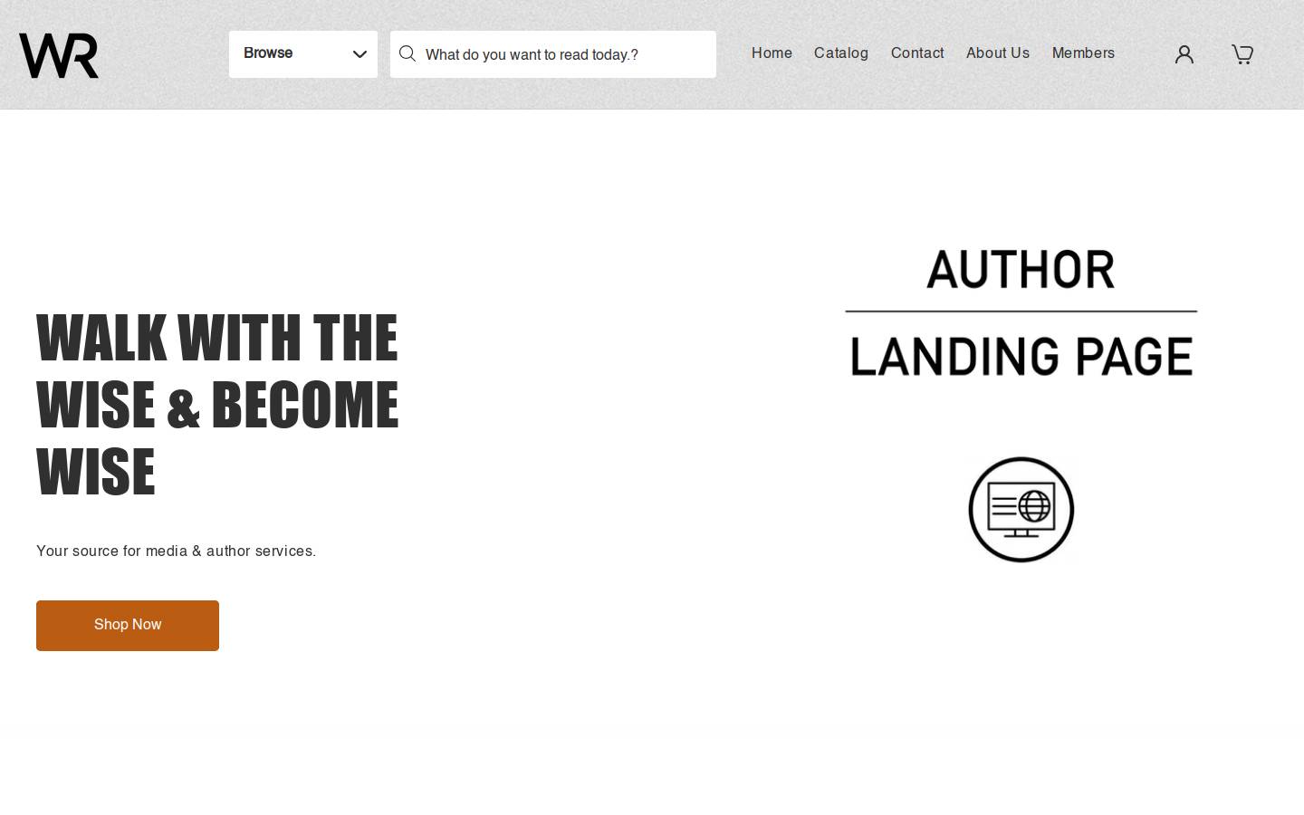 thewisereader.com homepage screenshot