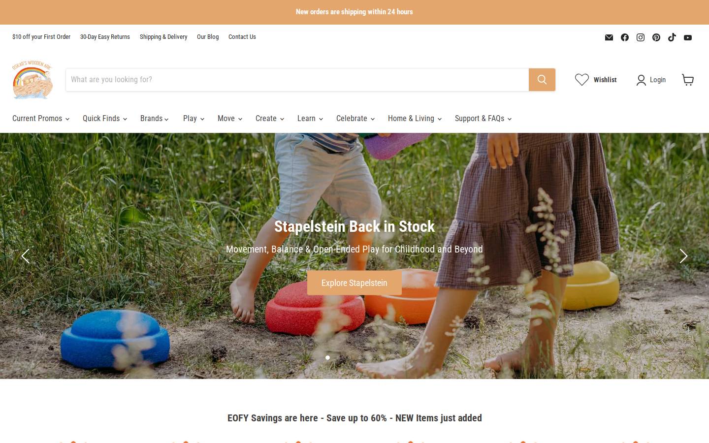 thewoodenark.com.au homepage screenshot