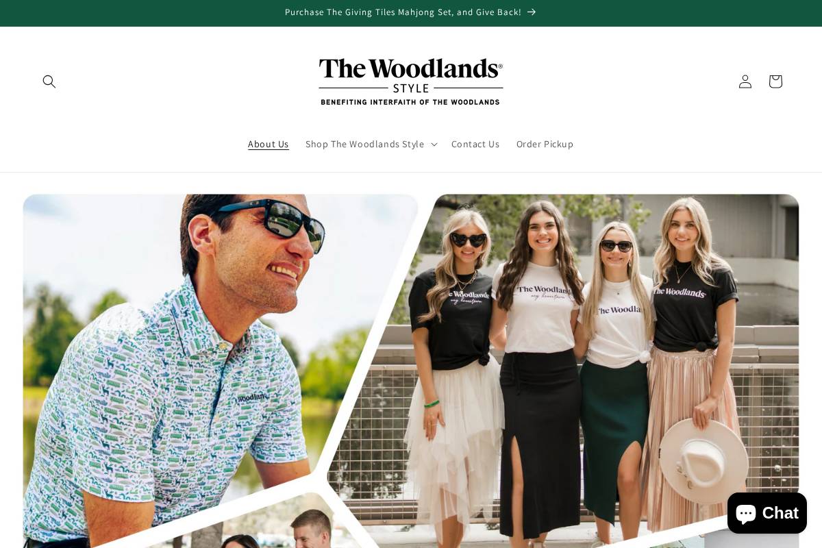thewoodlandsstyle.com homepage screenshot