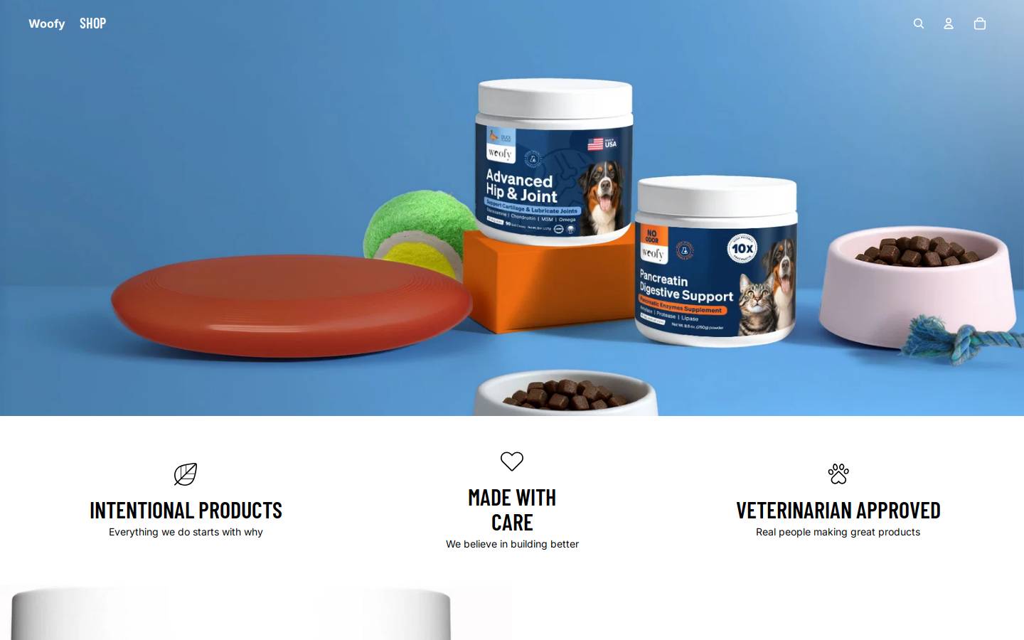 thewoofy.com homepage screenshot