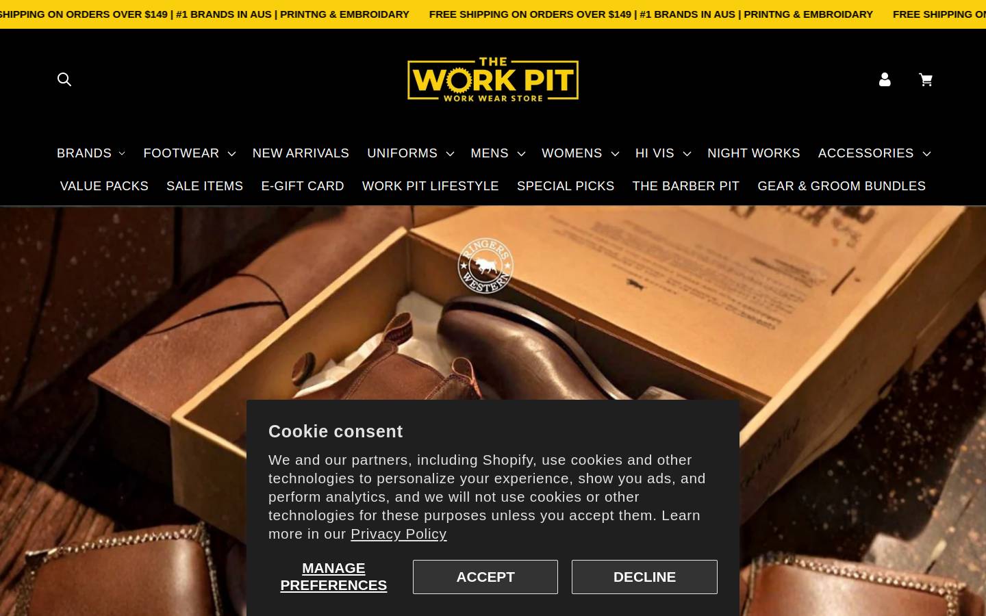 theworkpit.com.au homepage screenshot