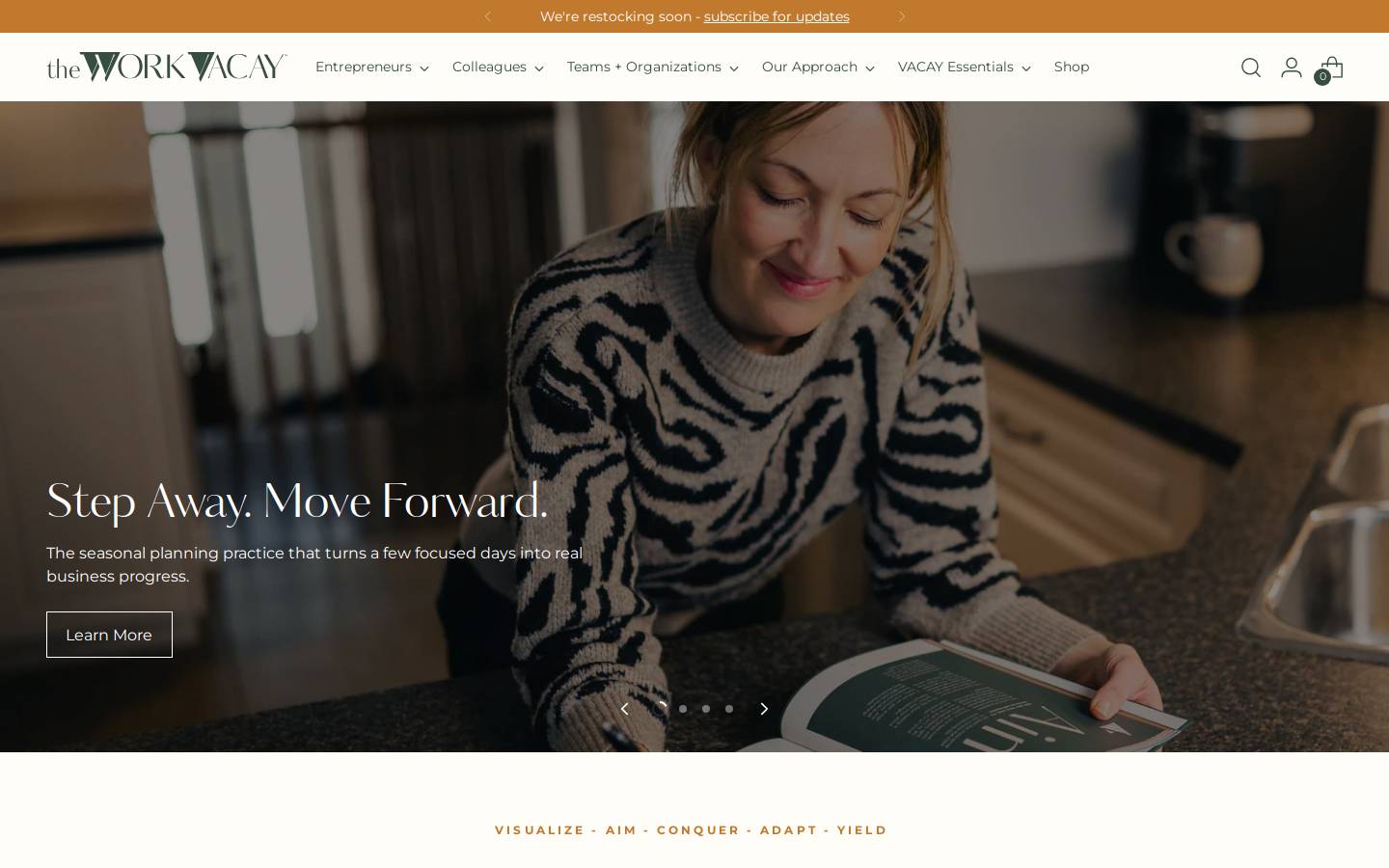 theworkvacay.com homepage screenshot