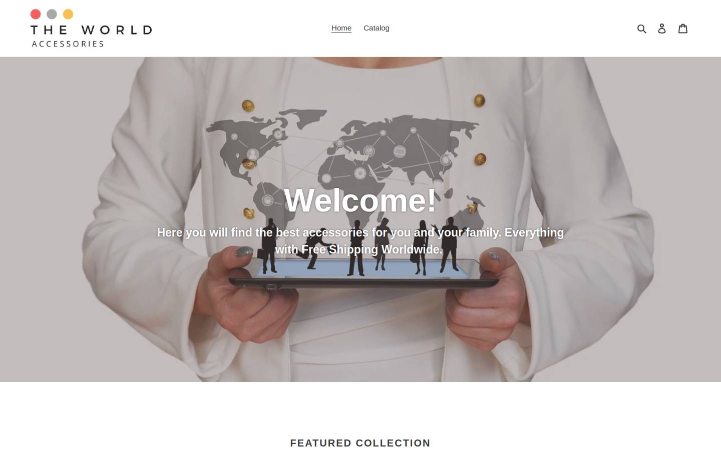 theworldaccessories.com homepage screenshot