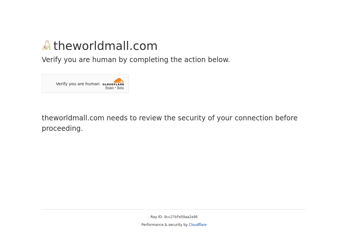 TheWorldMall homepage screenshot