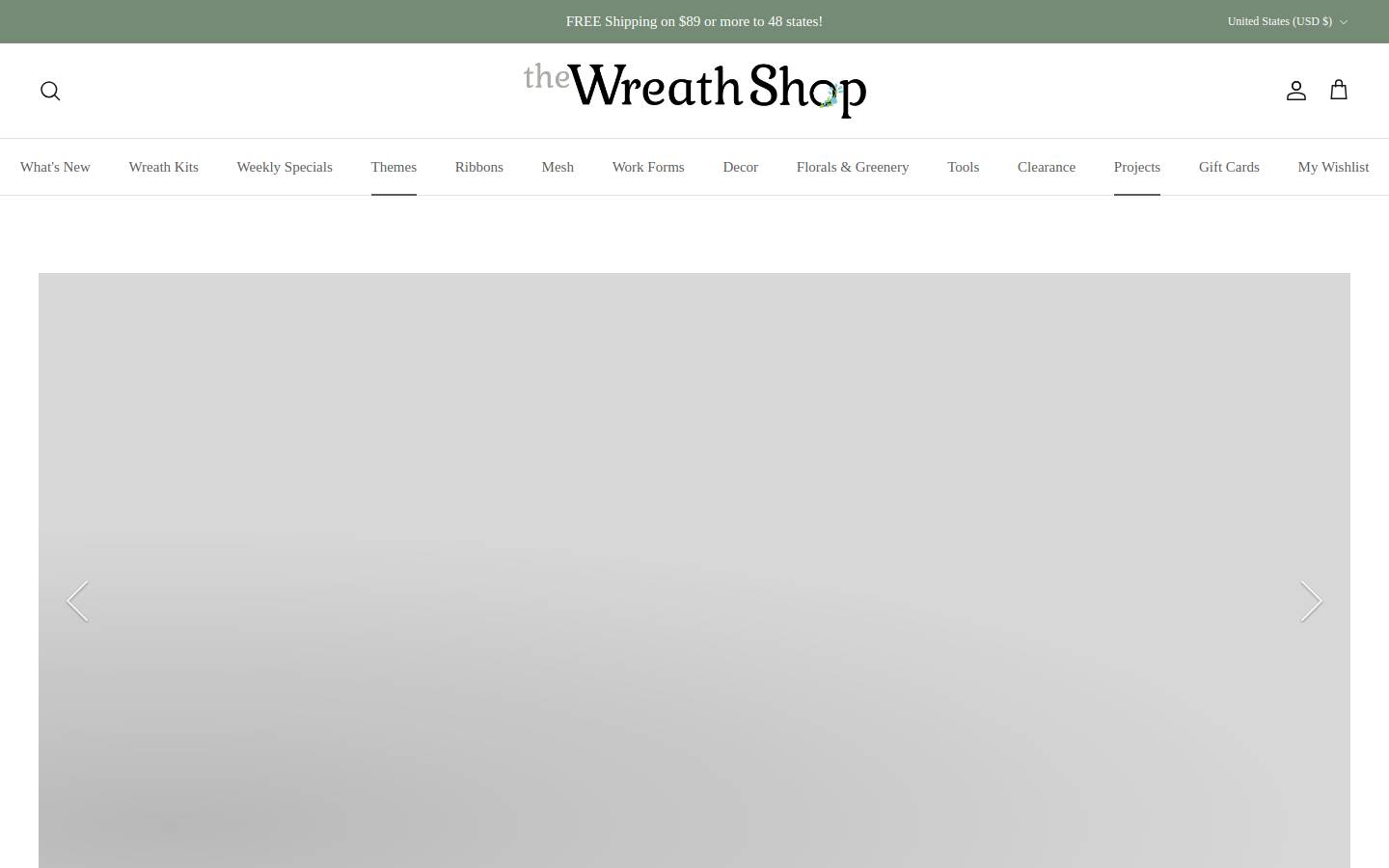 The Wreath Shop - Wreaths and Wreath Supplies homepage screenshot