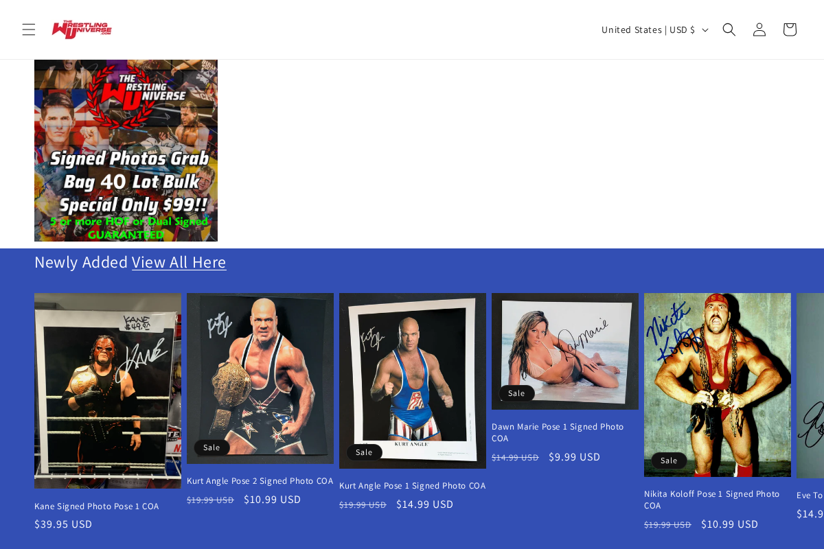 The Wrestling Universe homepage screenshot