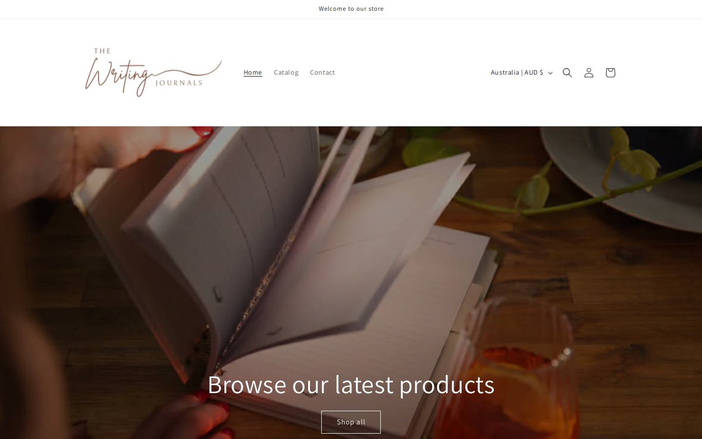 thewritingjournals.com homepage screenshot